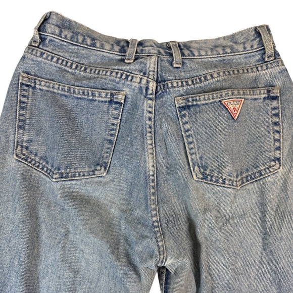 Vintage GUESS Jeans Original Fit Classic High Waist Narrow Leg 29 Light Wash - Picture 1 of 7